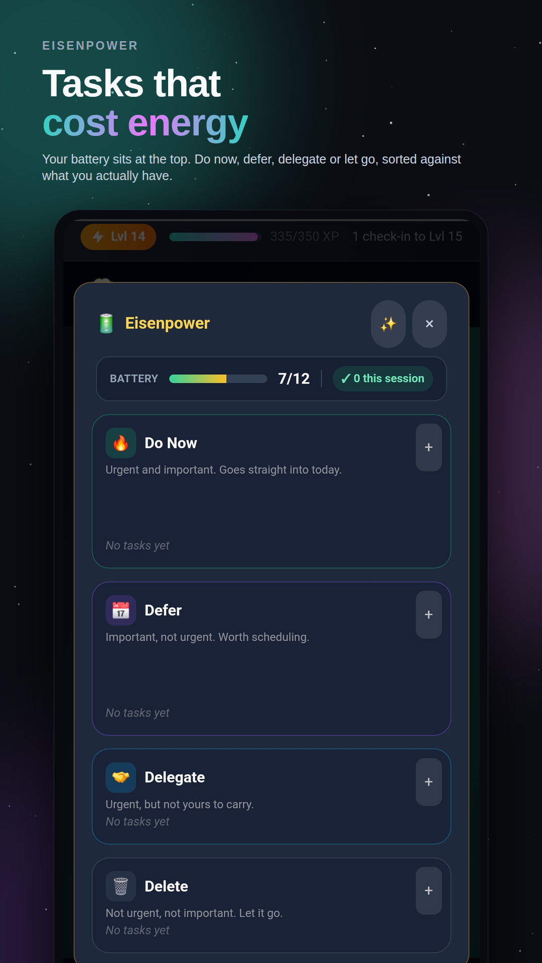 Coji eisenpower matrix screen